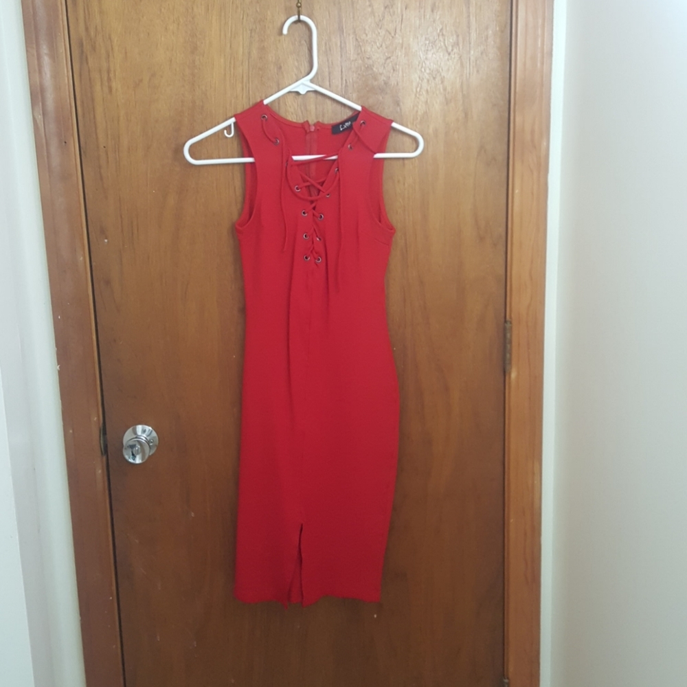 Ruby Red Dress - Picture 1 of 2